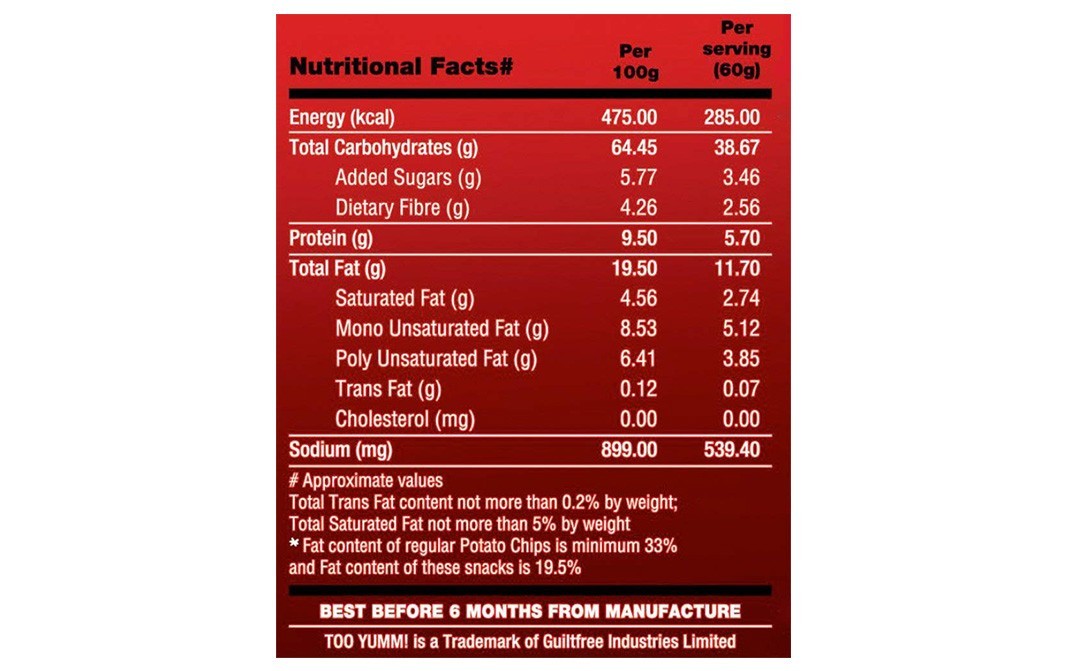 Too Yumm Multigrain Chips - Tangy Tomato   Pack  60 grams